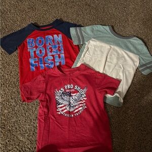 Under Armour Kids Red and Navy 'Born to Fish' Tee